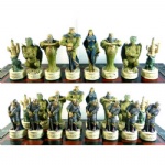 Dragon soldier theme chess pieces