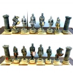 Medieval Knights theme chess pieces