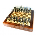 Russia & French theme chess pieces