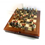 India & UK theme chess pieces
