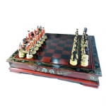 Revolutionary war theme chess pieces