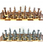 Rome pillar theme chess set