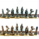 Dragon soldier theme chess set