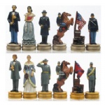 Civil war theme chess design